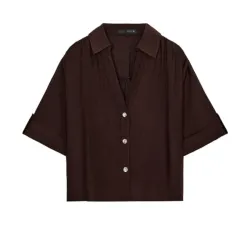 Camisa corta Zara