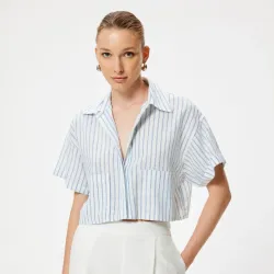 Camisa corta Zara