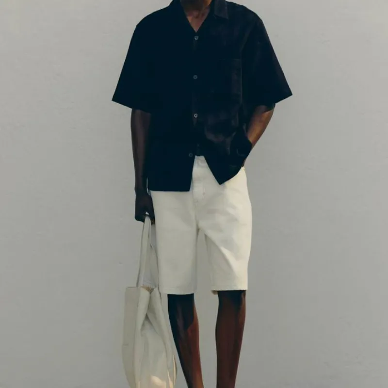 Camisa Negra Bordada