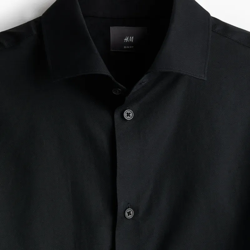Camisa Negra Slim Fit