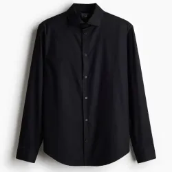 Camisa Negra Slim Fit