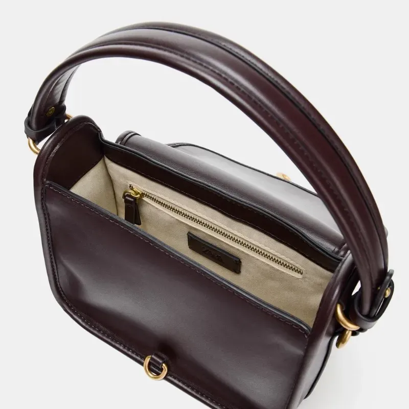 Cartera marrón Zara