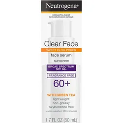 Clear Face Serum Sunscreen With Green Tea SPF 60+