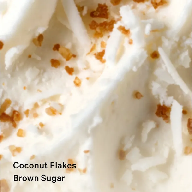 Coconut passion brulee 