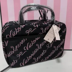 Cosmetiquera Victoria Secret Negra y Rosa