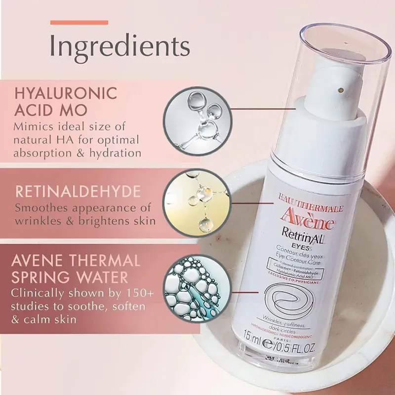 Avéne Crema 3 en 1 de RetrinAl Eyes