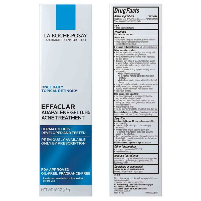 EFFACLAR ADAPALENE GEL 0,1% RETINOIDE TÓPICO PARA EL ACNÉ