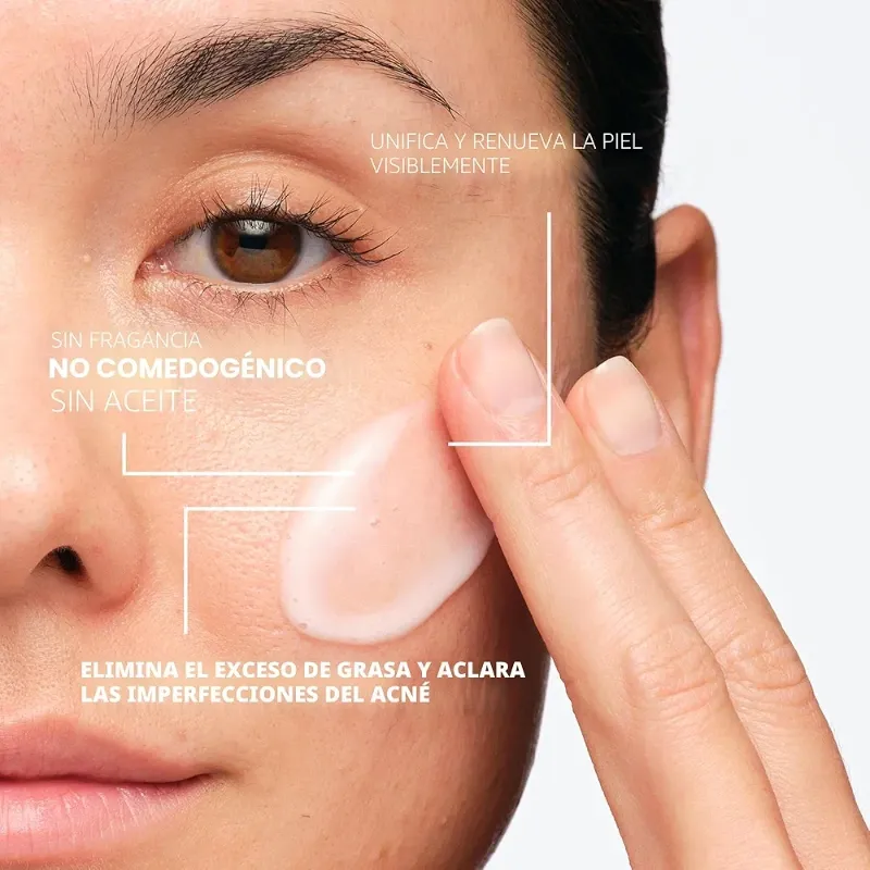Effaclar Dual Limpiador Facial para Acné con 4% de peróxido de benzoilo