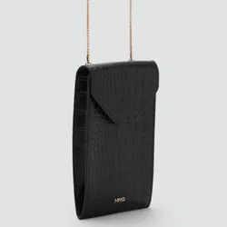 Funda móvil efecto cocodrilo Mango