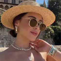 Gafas de sol doradas