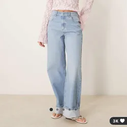 Jean con dobladillo Asos