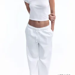 jogger blanco mujer h&m