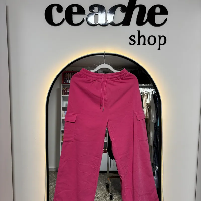 Jogger rosa cargo