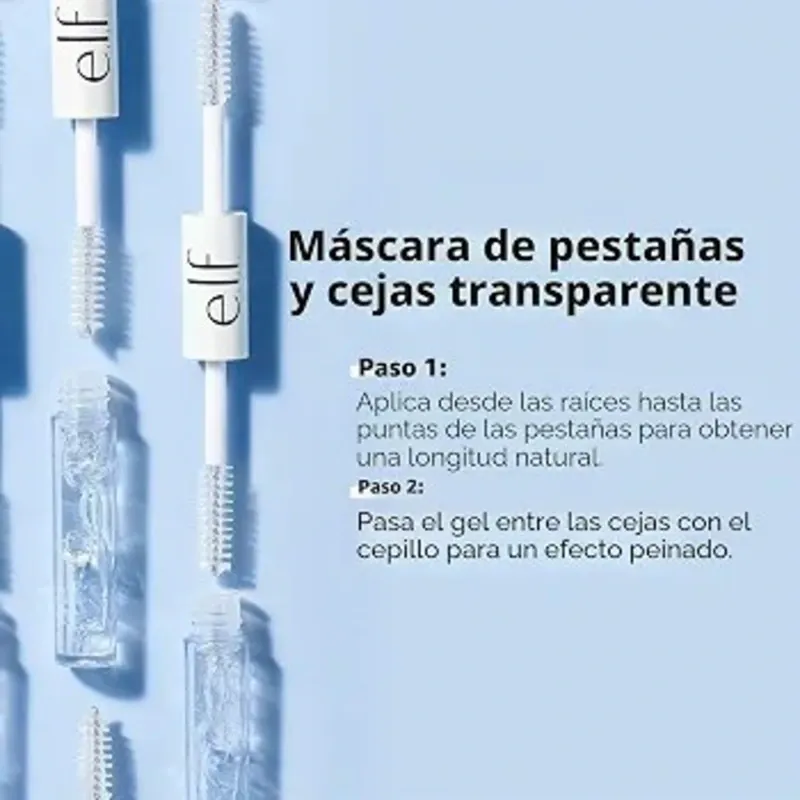 Máscara transparente para cejas y pestañas elf