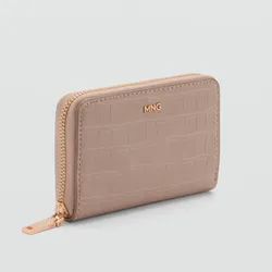 Monedero Mango efecto cocodrilo