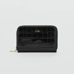 Monedero Mango efecto cocodrilo