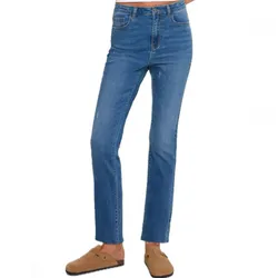 Pantalón mezclilla mango