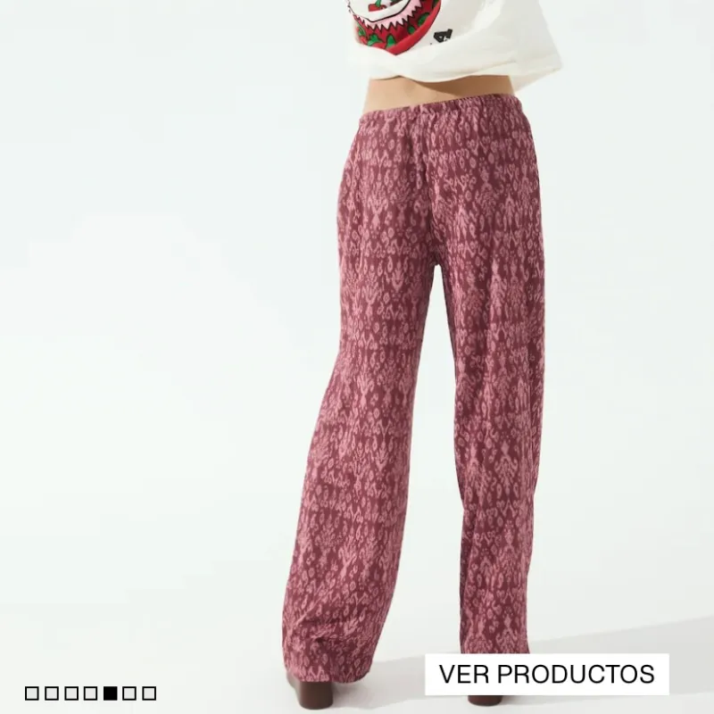 Pantaloneta rosa estampada