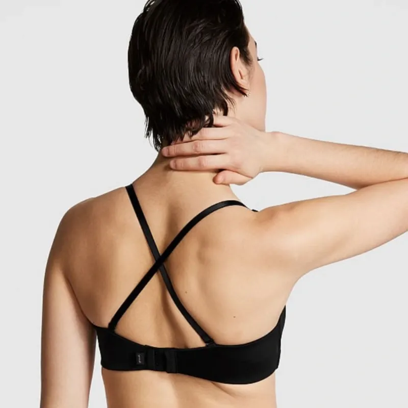 Pink brassier Push-Up Strapless