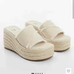 Plataformas Mango Beige