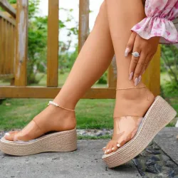 Plataformas con tira transparente 