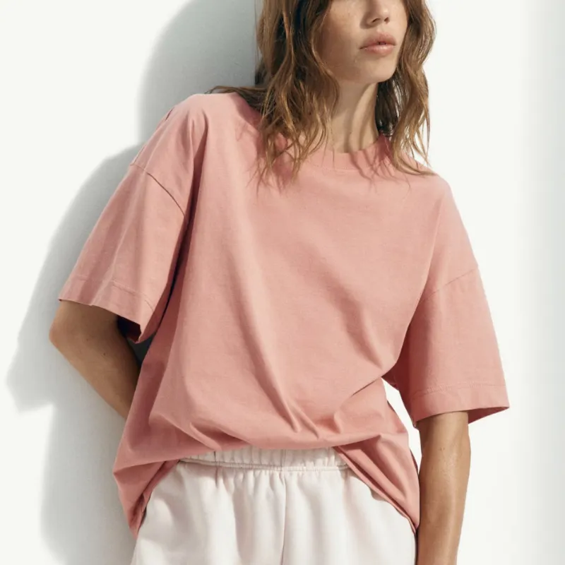 Pullover básico Oversize Rosa