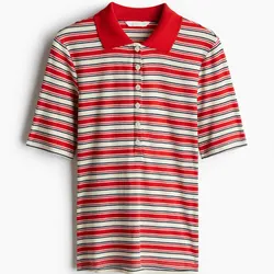Pullover de líneas rojas h&m