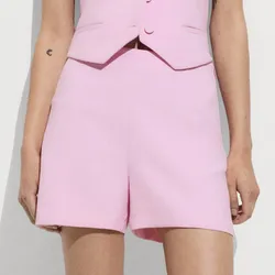 Short de vestir rosa MANGO