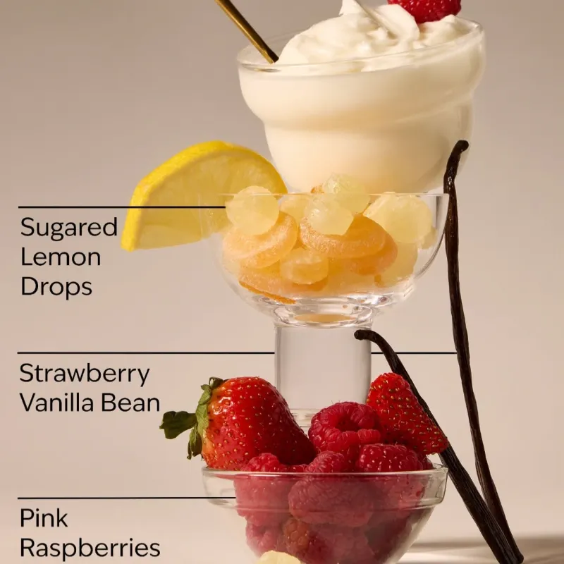 Raspberries & whipped vanilla