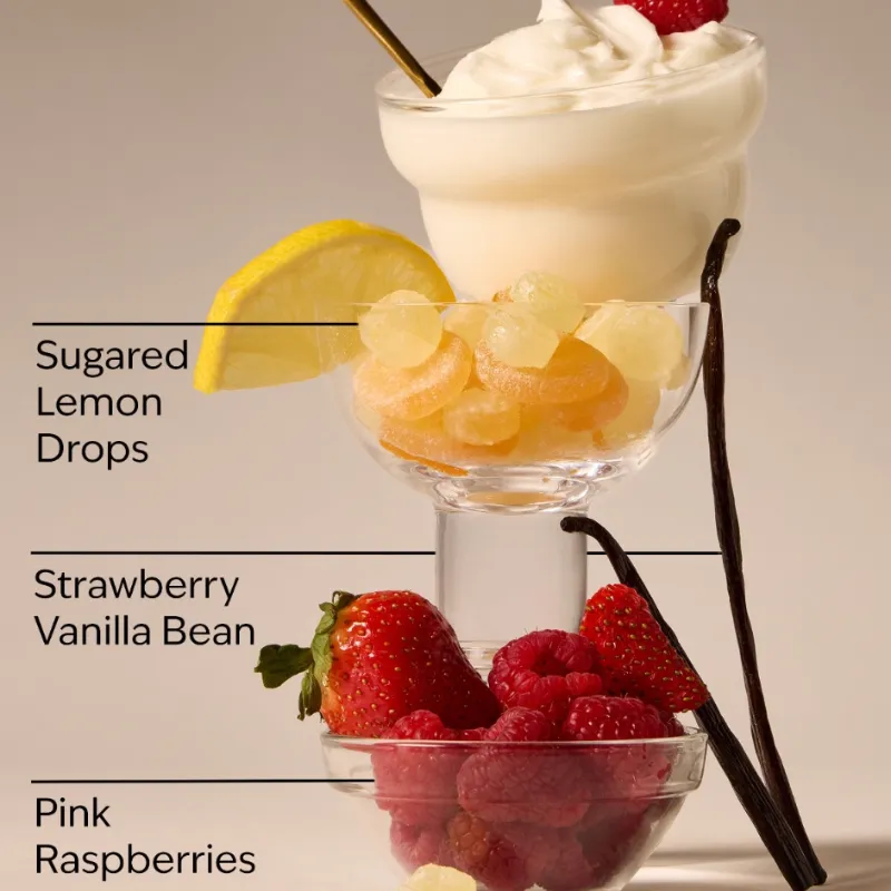 Raspberries & whipped vanilla