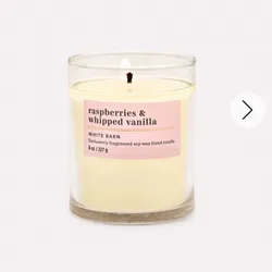 Raspberries & whipped vanilla