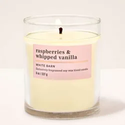 Rraspherries & whipped vanilla