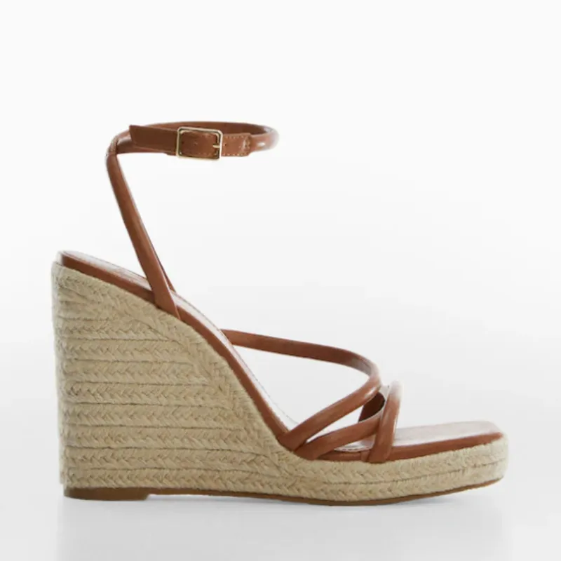 Sandalias Mango cuña tiras