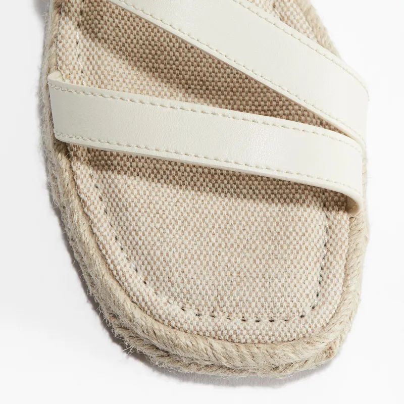 Sandalias Alpargatas - Crema