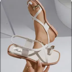 Sandalias Beige y Carmelitas 