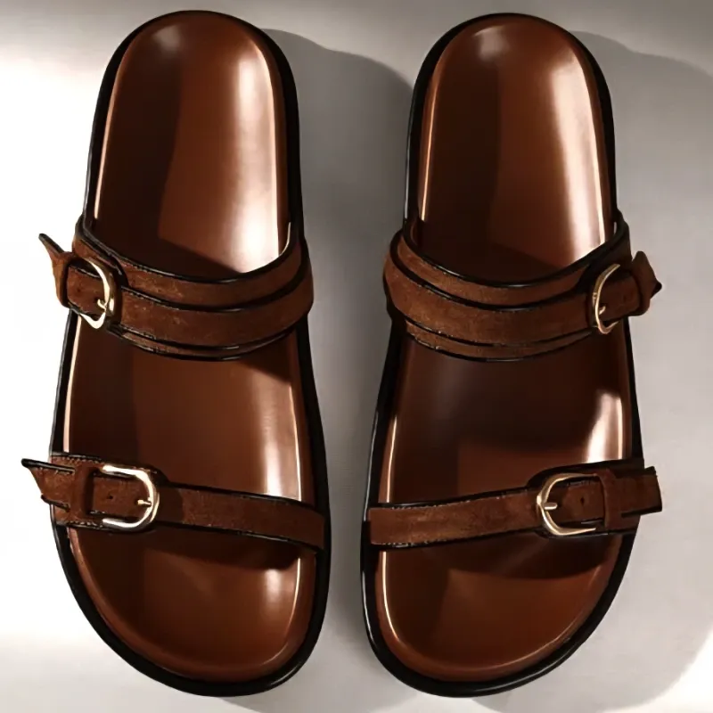 Sandalias Marrón oscuro