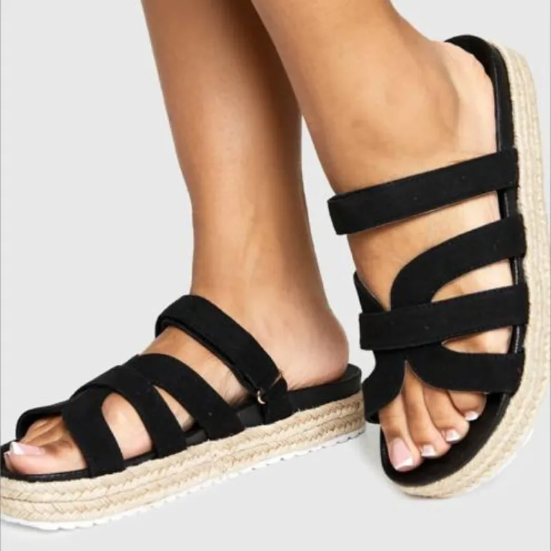 Sandalias negras