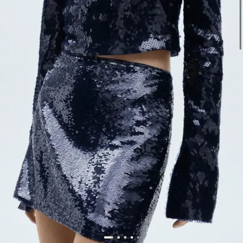 Saya de Lentejuela Azul