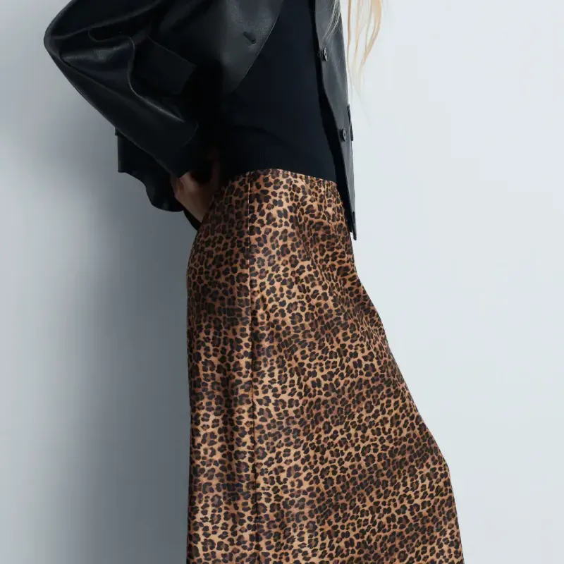 Saya larga leopardo MANGO