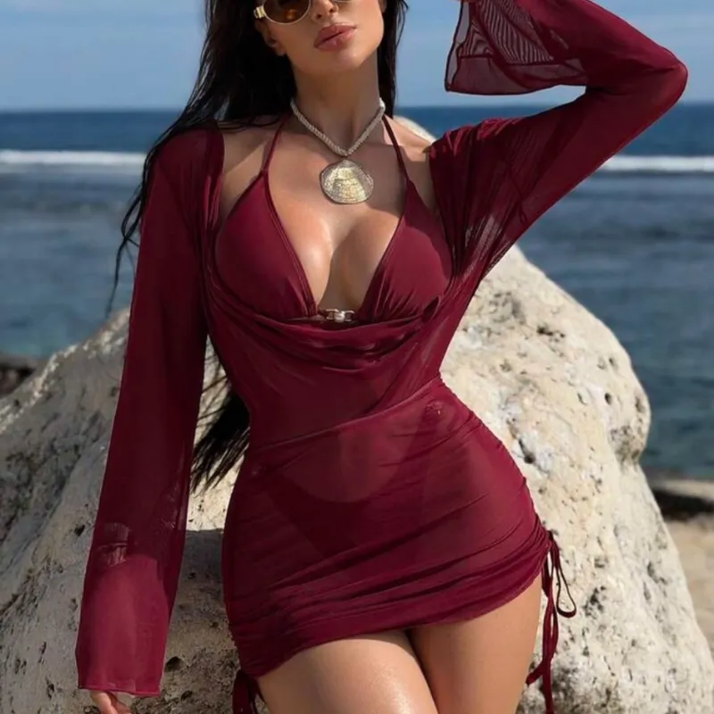 Set bikini con vestido