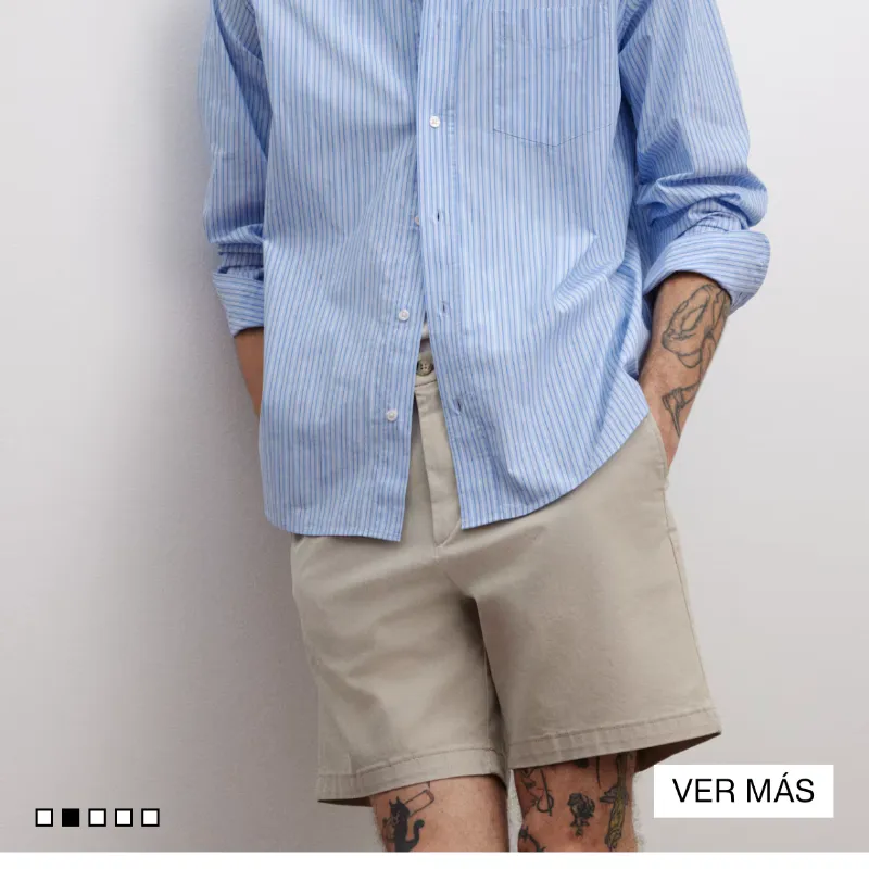 Short beige de hombre 