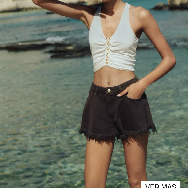 Short de mezclilla negra 