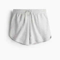 Short de tela gris