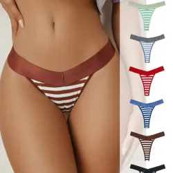 Tanga gris de rayas