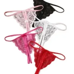 Tangas abiertas de encaje súper sexys