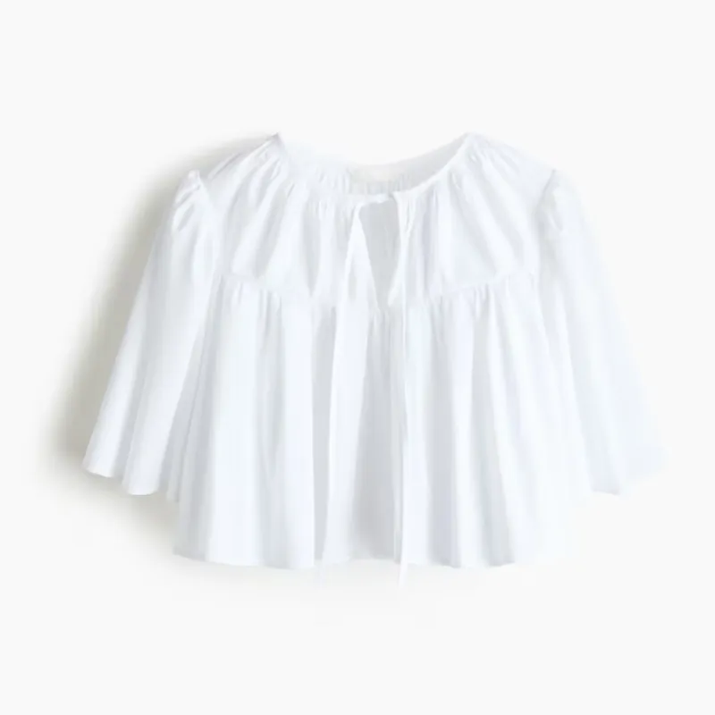 Top Blanco con Volantes