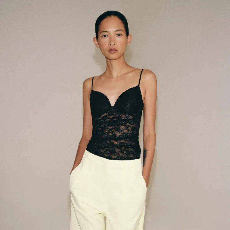 Top de encaje Zara