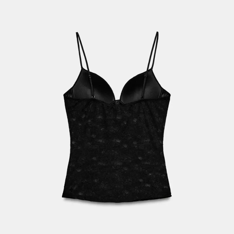 Top de encaje Zara
