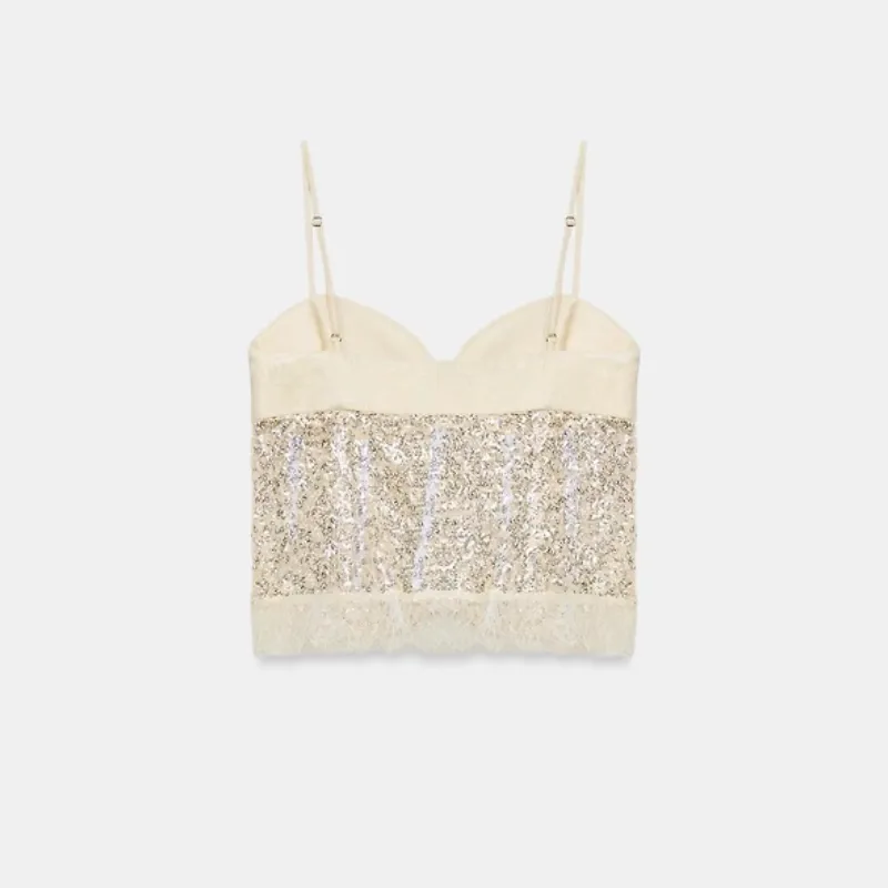 Top lentejuelas Zara