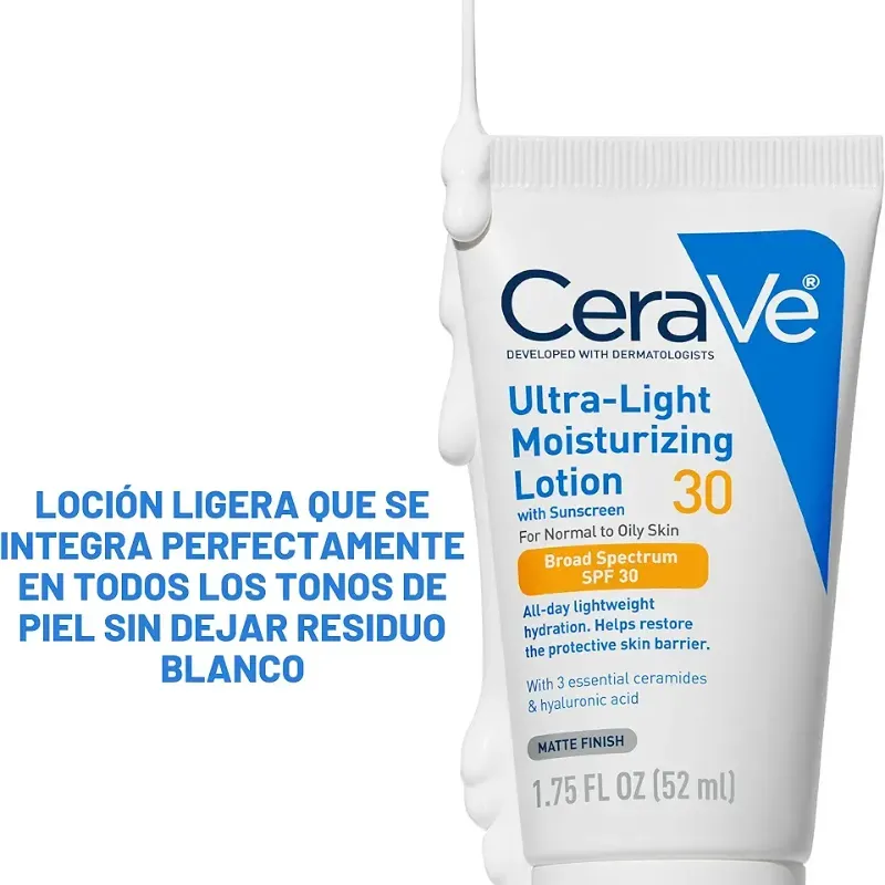 Loción hidratante ultraligera con SPF 30